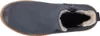 A top-down view of a blue Chelsea boot with a shearling lining. Produktbild-Vorschau