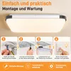 LZQ Acryl LED Deckenleuchte 72W Kaltweiß Deckenlampe Flur Produktbild-Vorschau 8