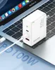 Schnellladegerät 100W Netzladegerät 2xUSB-C+USB-A QC3.0+PD Produktbild-Vorschau 5