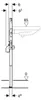 Geberit Waschtisch-Element Duofix Basic BH 112 cm für Produktbild-Vorschau 4