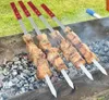 Brochettes Adana pour barbecue avec poignées en bois, set Voir les images du produit 2
