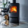 Abgenutzte Holzplatte – Glasbodenplatte für – Kaminofen – Produktbild-Vorschau 3