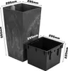 Sada van 3 bloempotten, plastic, betonlook, 55/61/75 cm, Productafbeelding-voorbeeld 2