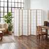 Homestyle4u Paravent Raumteiler 6 teilig Holz Shoji Produktbild-Vorschau 18