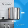 Edelstahl-Catering-Topf mit Deckel für Induktionsherd 21 L Produktbild-Vorschau 7
