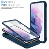 A disassembled phone case is shown with a phone inside, and another phone case is shown fully assembled. Produktbild-Vorschau