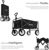 Chariot pliable LEON avec freins, capacité de charge 80kg - Voir les images du produit 3