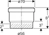 Geberit PE, d56, Steckmuffe, mit Lippendichtung, 363779, 1 Produktbild-Vorschau 4