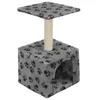 vidaXL Arbre à chat en sisal 55 cm Gris Impression de Voir les images du produit 11