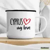 Huuraa Emaille Tasse Cyprus my love 300ml Vintage Produktbild-Vorschau 3