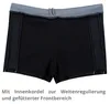 Aquarti Herren Badehose Kurz mit Kontrastpaspel, Farbe: 010 Produktbild-Vorschau 5