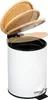 KESPER Kosmetikeimer, Mülleimer Bambus, weiß 3l, 9016513 Produktbild-Vorschau 3