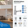 Zestaw odpływowy Siphon Pop Up z przelewem Uniwersalny Podgląd zdjęcia produktu 6