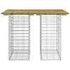 [Home] Gartenbank aus Gabionen 100x70x72 cm Kiefernholz Produktbild-Vorschau 3