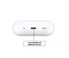 The bottom view of a white charging case for Apple AirPods Pro. Produktbild-Vorschau
