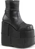 A black platform boot with a thick sole, shown from the side against a white background. Produktbild-Vorschau