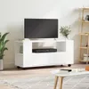 vidaXL TV skříňka bílá 102x34,5x43 cm Dřevěný materiál Náhled obrázku produktu 2