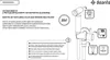 Instructional diagram for a bidet set, showing its components and usage. Náhled obrázku produktu