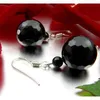 Ohrringe Ohrhänger aus Onyx & 925 Silber Ø14mm facettiert Produktbild-Vorschau 2