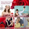 Silberkette mit Echter Ewiger Rose & Herzanhänger –  Produktbild-Vorschau 7