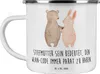 Mr. & Mrs. Panda Emaille Tasse Stiefmutter Heldin - Weiß - Produktbild-Vorschau 1