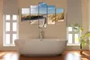 Visario Leinwandbild Strandgang 200x100 cm – 5-teilig, Bild Produktbild-Vorschau 2