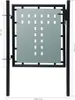 The Living Store Zauntor (Einzeltor) Schwarz 100x125 cm Produktbild-Vorschau 5