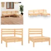 vidaXL 4 tlg. Garten Lounge Set Massivholz Kiefer - Produktbild-Vorschau 1