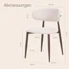 6er Set Esszimmerstuhl Stoff Beige - Beine Dunkle Produktbild-Vorschau 5