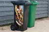 MuchoWow® Mülltonnenaufkleber Elefantenparade 38x80 cm - Produktbild-Vorschau 3