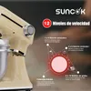 SUNCOK Batidora Amasadora 1500W, 2 cubetas de acero Vista previa de la imagen del producto 2