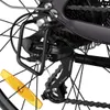 A close-up view of a bicycle's rear derailleur and chain. Produktbild-Vorschau