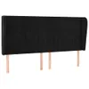 vidaXL Kopfteil mit Ohren Schwarz 203x23x118/128 cm Samt -  Produktbild-Vorschau 14