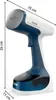 A handheld garment steamer with dimensions indicated. Produktbild-Vorschau