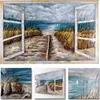 Wandbild Metallbild Unikat Relief "Strandblick" 3D-Motiv Produktbild-Vorschau 2