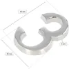 KOTARBAU® Chiffre "3" Chrome Autocollant 5 cm en laiton Voir les images du produit 2