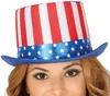 Amerika Top Hat Patriots Accessory Carnival Red Blue Stars Náhled obrázku produktu 6