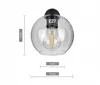 A clear product shot of a pendant light with dimensions indicated. Produktbild-Vorschau