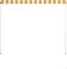 stiahnuteľná markíza vidaXL 150 × 150 cm žlto-biela Náhľad obrázku produktu 5
