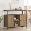 vidaXL Kredens dębowy Artisan 100 x 35 x 80 cm materiał Podgląd zdjęcia produktu 3