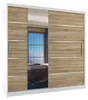 BELINI Verona MBP Schiebetürenschrank 200 cm Weiß/Sonoma Produktbild-Vorschau 1