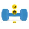 4FIZJO Hanteln Set, 2x2 kg, Bitumen-Gewichte, Fitness-Set, Produktbild-Vorschau 2