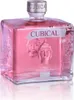 A bottle of pink gin with embossed Buddha faces on the front. Produktbild-Vorschau