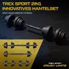 TREX SPORT Hantelset 40kg | 2in1 Set Kurzhanteln & Produktbild-Vorschau 3