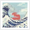 Poster - Poster ohne Rahmen - Rot modern vielleicht - 50x50 Produktbild-Vorschau 1
