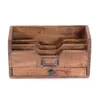 BRIEFABLAGE "JUNA" | Mahagoni Holz, 25 cm | Holz Produktbild-Vorschau 2