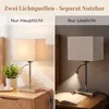 ZMH Tischlampe mit kabel Nachttischlampe 360°Schwenkbar Produktbild-Vorschau 4