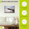 ARTland Leinwandbild Buhnen an Ostsee an stürmischen Tag Produktbild-Vorschau 2