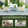 Set di mobili da giardino Outsunny in polyrattan set da Anteprima dell’immagine prodotto 4
