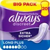 Inkontinenčné vložky Always Discreet pre ženy Long Plus 20 Náhľad obrázku produktu 1